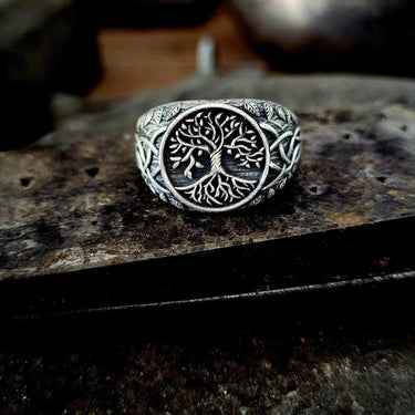 Spiritual Ring of the Tree of Life Silver 950
